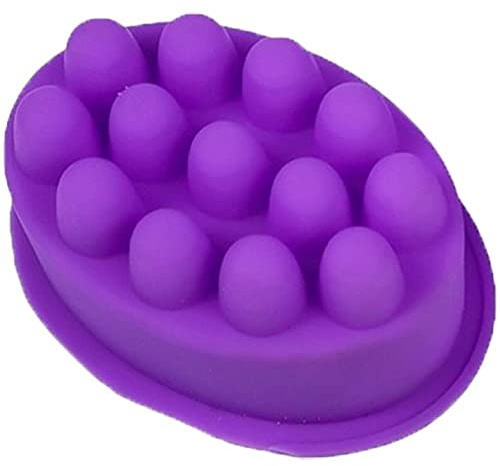 Ericetion Moules De Silicone et de Savon À Barres De Massage, Moules Antiadhésifs en Silicone Pour Fabriquer des Savons Manuels