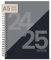 Rileys & Co 2024–2025 18-Monate akademischer Wochenplaner - Geografischer Wochen- und Monatskalender, flexibler Einband, Notizseiten, Doppeldrahtbindung (20,3 x 15,2 cm, Schwarz)