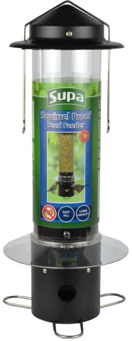 Supa Squirrel Proof Wild Bird Feeder is Designed to Keep Both Squirrels and Larger Bully Birds at Bay, so that Small Garden Birds Can Eat in Peace.