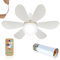Ceiling Fans with Lights Lamp E27 Base and Remote Control,40w Ceiling Fan Light Dimmable,Quiet Ceiling Fan 6 Blades for Bedroom,Living Room Kitchen 3 Color Temperature,3 Speeds,Timing