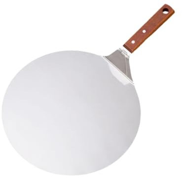 perfk Pizza Buccia Tagliente Cutter Cucina Cucina Strumenti da Forno in Metallo Pizza spatola per Pizza per Pasta di Formaggio da Cucina da Forno, 10 inch