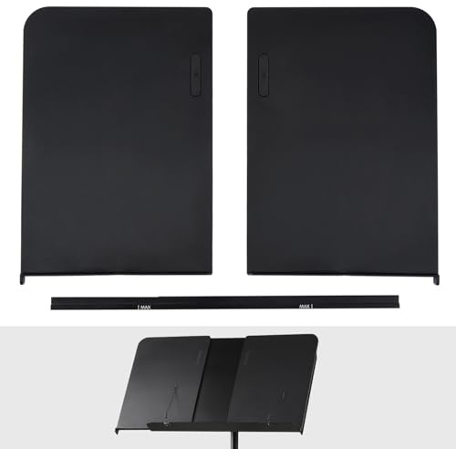 Vekkia Music Stand Extenders, Panel 8.7 IN × 12.2 IN (2 PC), Fits Panel Music Stand with The Width of 20.5 IN or Less, Max Assembled Width 25.2 IN.