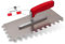 WERKFIT Professional Toothed Trowel Made of Stainless Steel 12 mm - Smoothing Trowel Serrated Rustproof - Toothed Spatula with Soft Grip - Eaves Made in Austria 280 x 130 mm (12 x 12 mm)