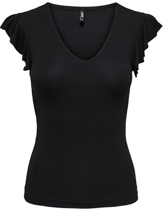 Only Onlbelia S/L Jrs Top da Donna Nero L