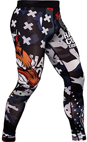 Hardcore Training Men's Compression Pants Kompressionsbyxor Herr Leggings Base Layer Boxing Running Muay Thai MMA No Gi BJJ