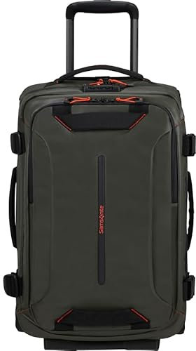 Samsonite Ecodiver Reisetasche mit Rollen & Doppelrahmen 55cm, Schwarz, 40L, 2.4kg, TSA-Schloss, Laptop-Innentasche 15.6