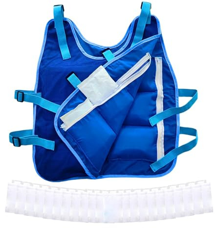 Gilet de refroidissement à glace – Vêtements rafraîchissants, chemise fraîche par évaporation d'eau, vêtements de protection à haute température pour le sport et la randonnée