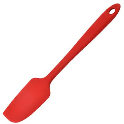 Espátulas de Silicona Antiadherentes,Espátulas de Silicona Antiadherentes Resistentes Calor Espatula para Hornear para Cocinar,Hornear y Revolver,Apto para Lavavajillas y Fácil de Limpiar(Rojo)