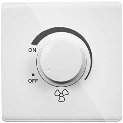 Interrupteur mural de réglage V 10 A - Variateur de lumière - Éclairage - Régulation de la vitesse du ventilateur de plafond