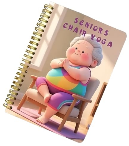 Livre De Yoga Sur Chaise - Livres Fitness Seniors - Planificateur Fitness pour Équilibre Perte de Poids Régime Santé Quotidienne