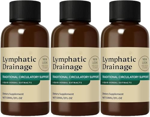 NutriMuse Lymfdränage droppar, PurezaDrops lymfdetoxolja, minskar svullnad i ansikte och kropp på ett naturligt sätt, rengör lymfsystemet för kvinnor och män (3 st)