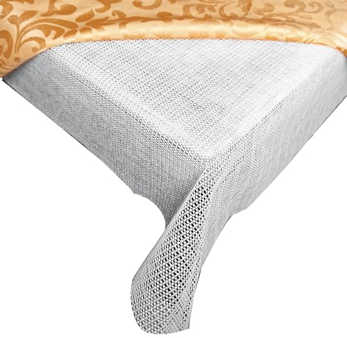 78.7×78.7 Table Padding Under Tablecloth, Non Slip Tablecloth Underlay with Mesh, Keep Tablecloths from Sliding, Anti Slip Rug Pad for Carpet Grippers, Rug Gripper for Tile Floors, Drawer Liner