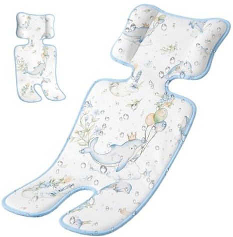 Cojín para cochecito de bebé - Colchoneta Universal Transpirable Cómoda - Almohadilla Refrescante para Niños,para Verano Viajes Paseos Siestas Coche Parque Hogar Dormir