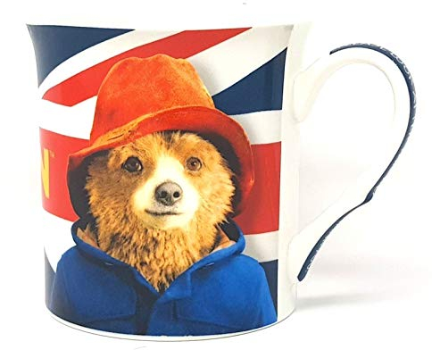 Paddington Bear Mug Official Licensed Merchandise from the Movie Multicoloured Cup with Union Jack Flag Design Gift for Tea & Sandwich Lovers
