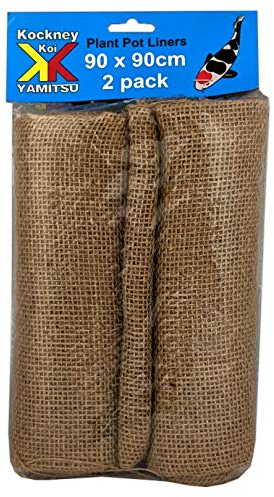 Kockney Koi Hessian Plant Pot Liners 90x90cm (2pk)
