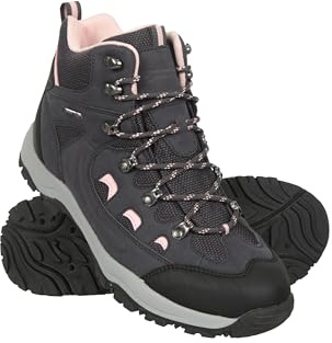 Mountain Warehouse Adventurer Womens Boots - Waterproof Rain Boots, Synthetic & Textile Walking Shoes - For Spring Summer, Hiking & Trekking Dark Purple Adult Shoe Size 6