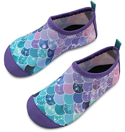 WateLves Zapatos De NatacióN para NiñOs En La Playa De Los Deportes AcuáTicos Deporte De Agua Descalzo Piel NiñOs NiñAs Bebé Antideslizante Secado RáPido Descalzo Aqua Calcetines Piscina Surf JardíN