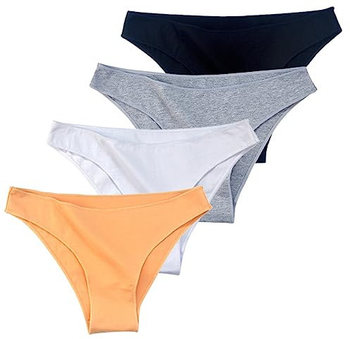 COLOMI Donna Mutandine Senza Cuciture, Slip Bikini in Cotone a Vita Bassa Mutandine Hipster Morbide ed Elastiche Biancheria Intima Femminile