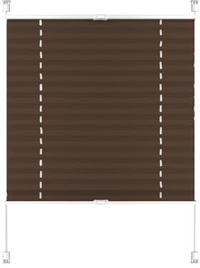 Plissee Haftfix, ohne Bohren, 80 x 190 cm Sonnen-Sicht, und Sichtschutz, Thermo Plissee Verdunkelnd Klemmfix ohne Bohren, für Schlafzimmer Badezimmer, Taupe