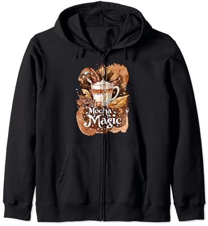 Moka Magic Tasse à café automnale esthétique et confortable vintage Sweat à Capuche