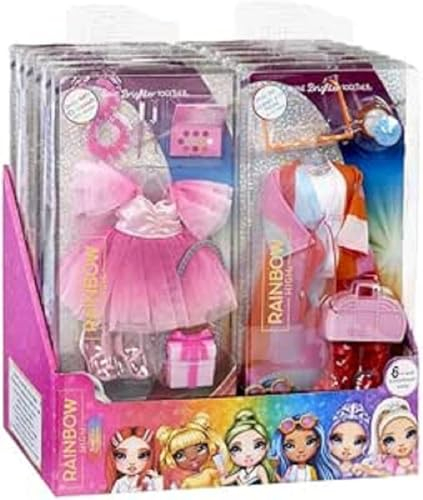RAINBOW HIGH Fashion Pack - Surtido Aleatorio, Incluye 1 Conjunto Completo, Zapatos, Joyas y Accesorios, Mezcla y Combina para Crear Toneladas de Diversión, para Niños y Niñas a Partir de 4 Años