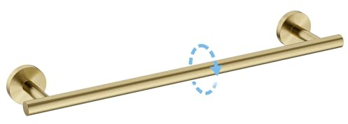 Luxbaro Brushed Gold Towel Bar 24 Inch (Total Length 26-Inch), Thicken Towel Rack for Bathroom Wall, SUS304 Stainless Steel Towel Rod, Modern Home Decor