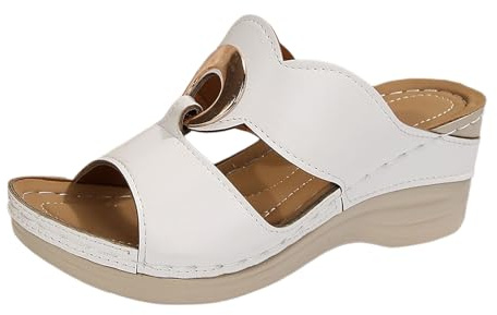 Generico Scarpe da spiaggia donna,Nuvole Sandalo Estivi Infradito Giardino Slip on Espadrillas con suola obliqua Pantofole Palestra morbide Casual Mare Ciabatte