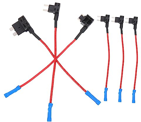Alipis 6pezzi Portafusibili a Filo Per Auto Kit Presa Fusibile Mini Adattatore Portafusibile Per Autoveicoli Scatola Portafusibili Isolata Compatibile Fusibili Standard