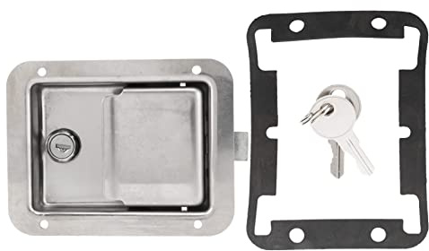 Camión Toolbox Latch Acero Inoxidable, Cerradura de de Vehículos Recreativos Servicio Pesado con Llaves, Instalación Fácil para Camiones, Remolques, Campistas, Tiendas Maquinaria Móvil, Resistentes