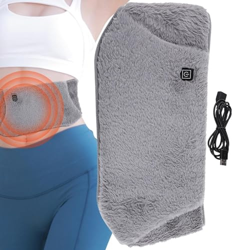 Cinturón Eléctrico Almohadilla Calefactora - 3 Niveles Cojines Térmicos Portátiles, 2-en-1 Calentador Manos Y Faja Calor Cintura | Compresa Menstrual Con Correas Ajustables Para Dolor Regla