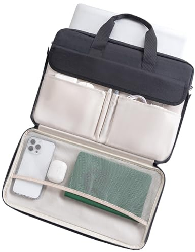 Borsa per PC da 15.6 Pollici, Messenger Resistente all'Acqua con Tracolla, Compatibile con 15.6 Dell G15, 15 MacBook Pro, 15.6 HP Pavilion, 15 Razer Blade 15