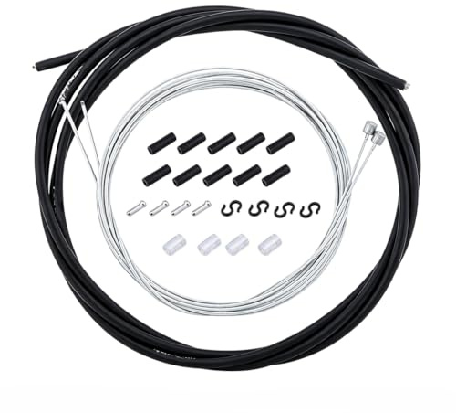 Juego de cable de palanca de cambios y cable de freno para bicicleta, universal, para bicicleta de montaña, accesorios de bicicleta de carretera, plegable, incluye funda de cable de cambio e interior