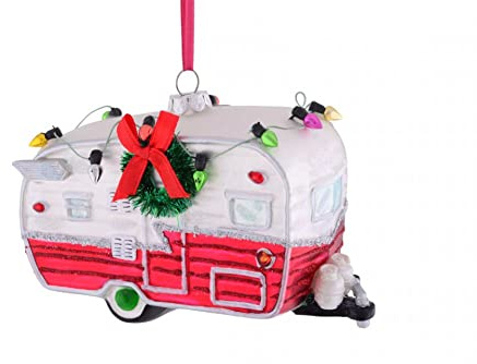 Gift Company Wohnwagen Christbaumschmuck, Glas, 13cm