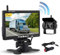 Hikity Digital Rückfahrkamera Kabellos Set, 7 Zoll LCD Monitor IP68 wasserdichte Nachtsicht Rückfahrkamera Funk, Kamera für Wohnmobil, Wohnwagen, LKW, Bus, Van (12-36 Volt)