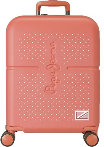 Pepe Jeans Laila Valigia da Cabina, 40 x 55 x 20 cm, rosso, 40x55x20 cms, Valigia da cabina