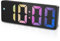 Ankilo Digital Alarm Clock, LED Clock for Bedroom, Electronic Desktop Clock with Temperature Display, Adjustable Brightness, Voice Control, 12/24H
