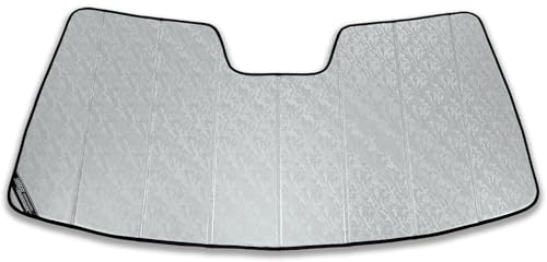 Covercraft UVS100 Premier Series Custom Windshield Sunscreen for 2022-2026 GMC Sierra 1500 & 2024-2026 Sierra 2500/3500 with Heads Up Display - Chrome Camouflage