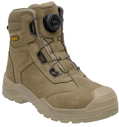 DEWALT Richardson Men's Nubuck Leather, Wide Fitting, BOA Fastener, Steel Toe Safety Work Boot