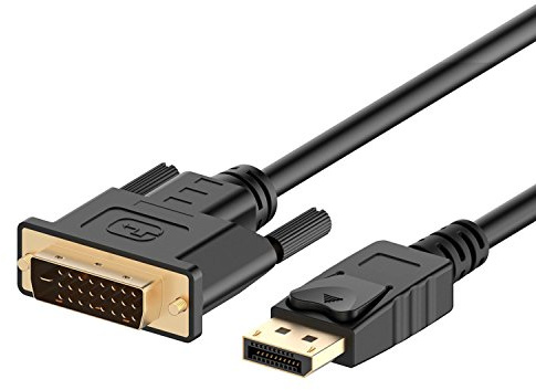 Widybord (DP) a DVI Cable, Chapado en, 6 pies