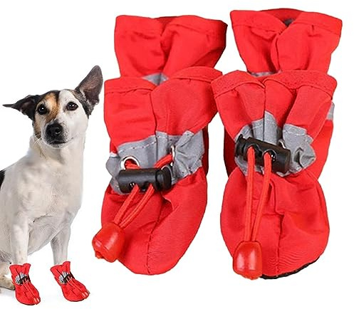 Kelburn Chaussures pour Chiens, Bottes de Pluie pour Chien Chaussures pour Chien | Chaussures pour Animaux de Compagnie Respirantes, imperméables et antidérapantes pour Petits Chiens de Taille