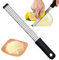 Premium Zester - Robuste Handreibe für Zitronen, Limetten, Parmesankäse, Schokolade, Ingwer & mehr