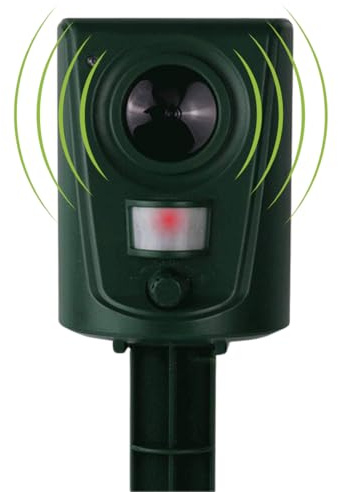 Repellente per Animali a Ultrasuoni IDEAL STAR - Dissuasore per Piccioni, Gatti e Uccelli, Scaccia Piccioni da Balcone, Ultrasuoni per Gatti e Piccioni. (1)