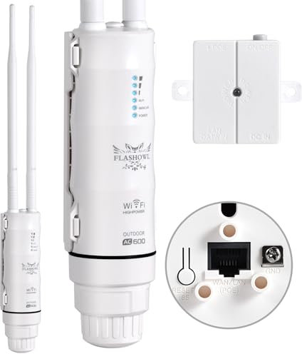 Points d'accès sans fil AC600, répéteur d'extérieur, extendeur de signal WiFi, extendeur Wi-Fi extérieur, amplificateur de signal Wi-Fi