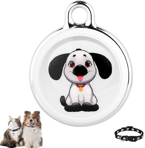 HIULLEN GPS Tracker für Hunde & Katzen - Mini Haustier Tracker mit Hundehalsband, Echtzeit Standortverfolgung, Keine monatliche Gebühr