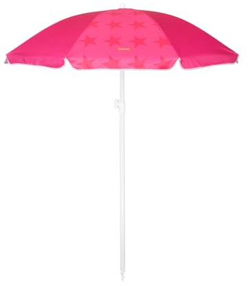 Flamingueo Grand Parasol, Plage, Piscine, Jardin Extérieur, Hauteur et Orientation Réglables, Protection UPF 50+, Polyester, Sac de Transport, 210 x 160 cm