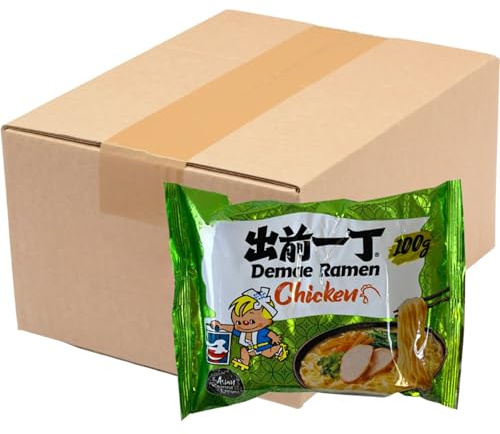 Demae Ramen Noodles Chicken Flavour Pack 30 (100g Each) - Instant Nissin Noodles Authentic Asian Ramen