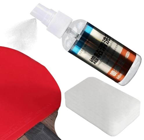 Limpiador De Raquetas De Tenis De Mesa - Limpiador De Raquetas De 60 Ml, Potente Limpiador De Goma De Tenis De Mesa | Agente Limpiador Para Mantenimiento De Superficies, Entrenamiento