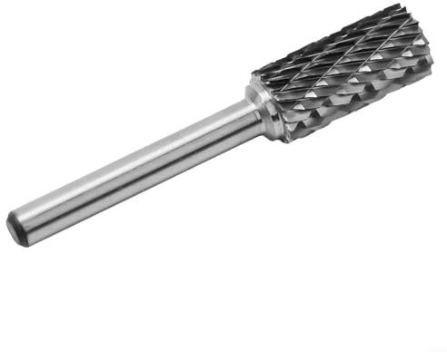 babominimer Fraise rotative en carbure avec tige de 6 mm pour meulage du métal, ébavurage, nettoyage de soudure et finition - Foret à tête de fraise à double fente, 16-25 mm (12 mm)