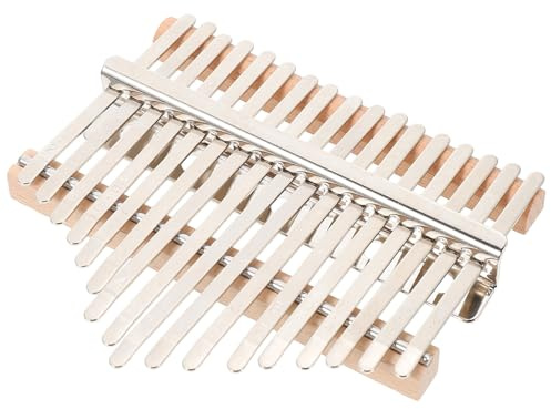 HOMSFOU Kit de Piano à Pouces à Monter Soi-même 17 Tons Clés en Métal Solide, Pièces pour Kalimba Fait Main, Accessoires Complets pour Fabrication et Pratique Instrument Portable
