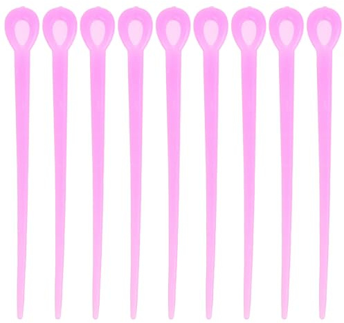KALLORY Bigodini per Chioma 180 Pezzi Pin in Plastica Resistente Protezione per Chioma per Styling Permanente Ragazze e Donne Colore Casuale